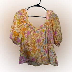 Cynthia Rowley Floral Shirt